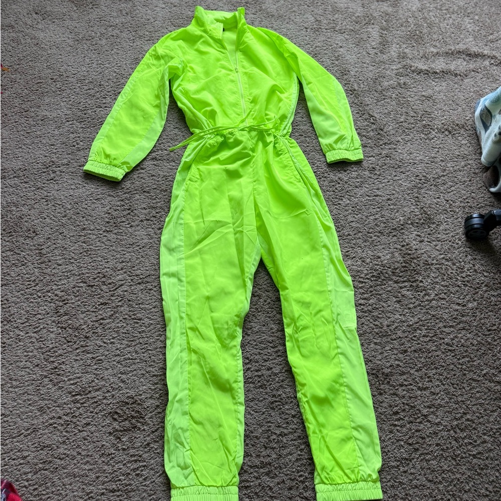 Neon Green Women's Jumpsuit